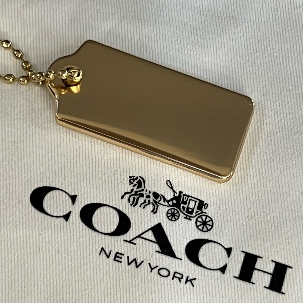 Coach Gold Tag Keychain - Picture 2 of 5